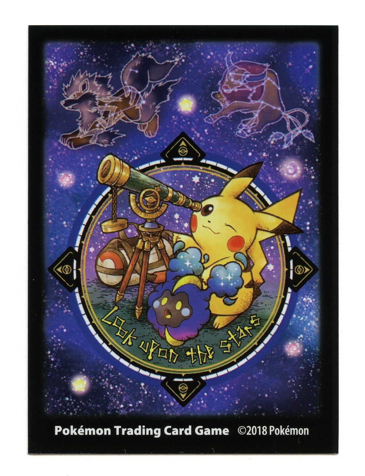 Rare 2018 Look Upon the Stars Individual Card Sleeve Pokemon Center Japan NEW
