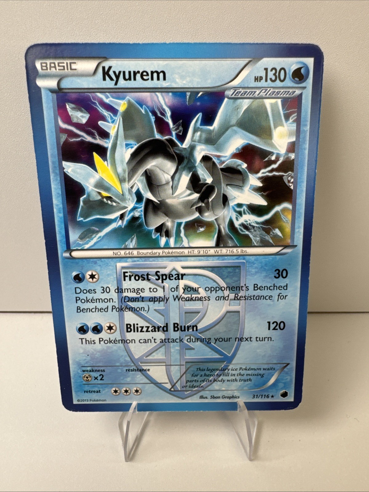Pokémon TCG Kyurem Plasma Freeze Card 31/116 Rare