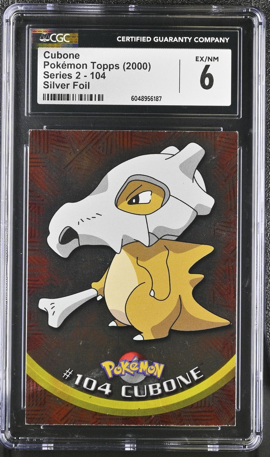 2000 Pokemon #104 Cubone Series 2 CGC 6