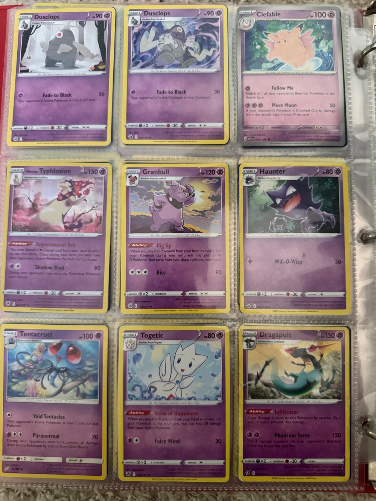 pokemon cards-Fire, grass, electric, poison, fairy, earth, water, dragon, more p