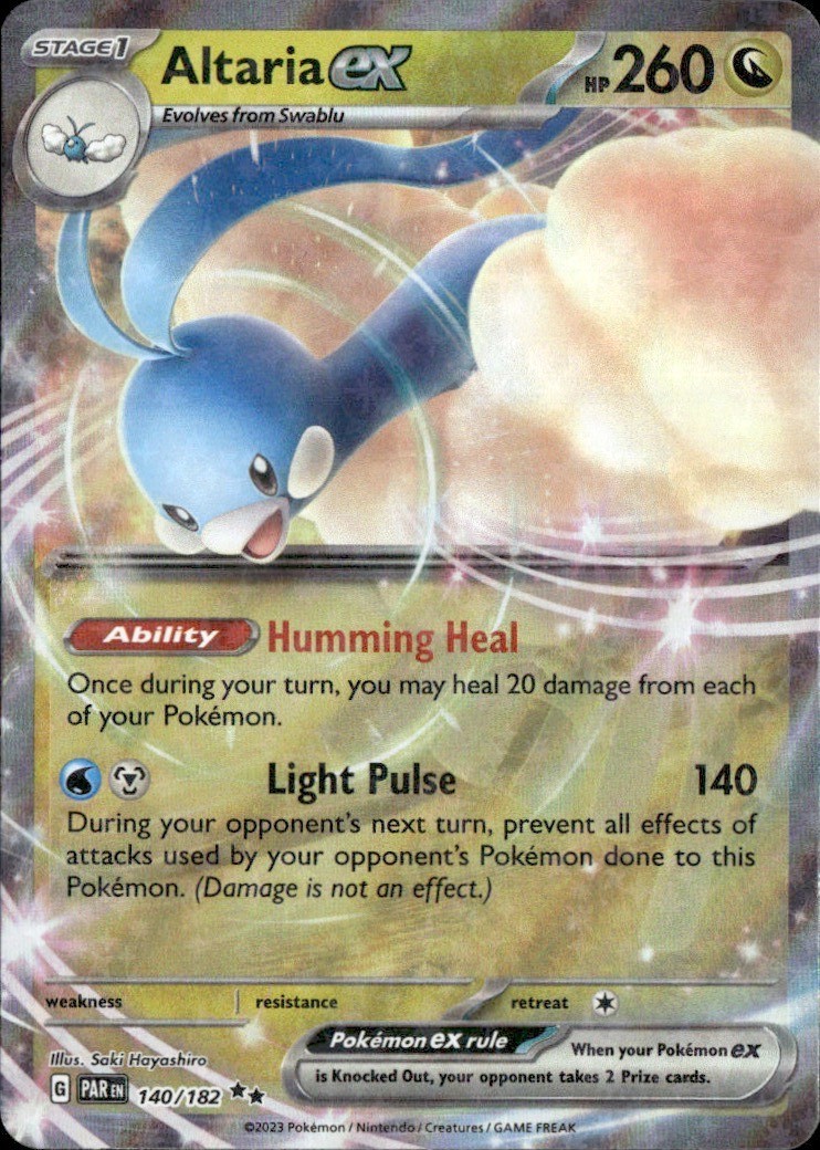 Altaria ex Double Rare SV04: Paradox Rift 140/182 NM Saki Hayashiro