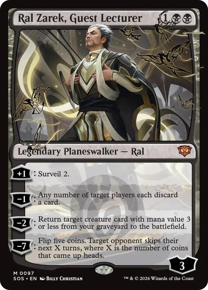 1x Ral Zarek, Guest Lecturer – Secrets of Strixhaven Near Mint – MTG