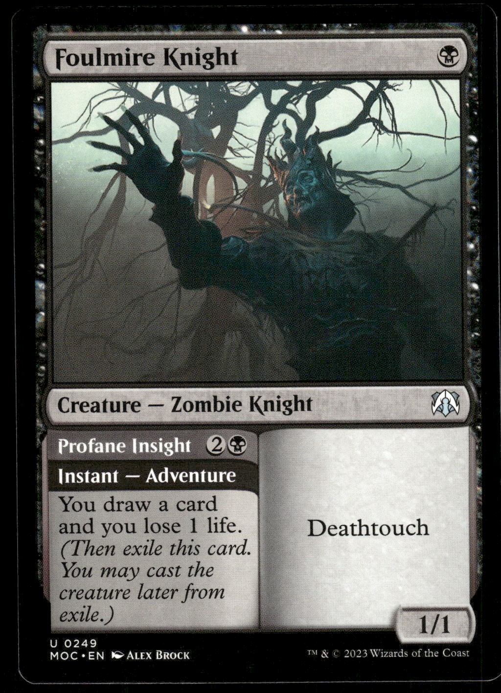 1x Foulmire Knight – Commander: March of the Machine – NM – MTG