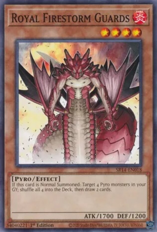 Royal Firestorm Guards – SR14-EN018 – Common – 1st Edition – Near Mint