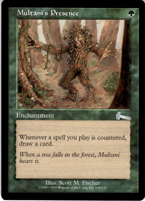 Multani’s Presence U Urza’s Legacy 109 NM