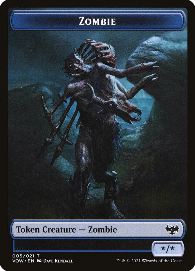 Zombie Token (005) Innistrad: Crimson Vow VOW MTG Magic