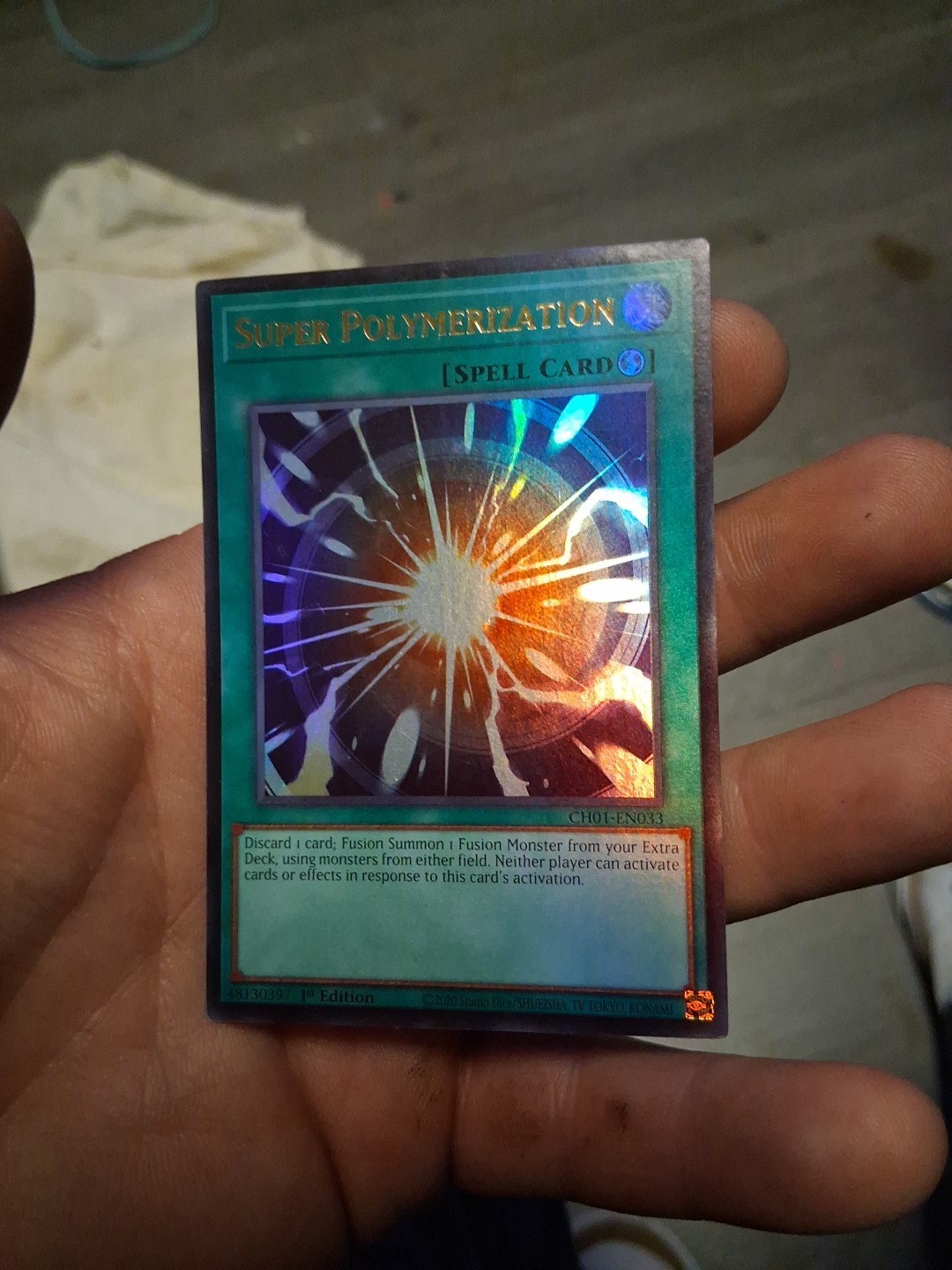 3x Super Polymerization | CH01-EN033 | Ultra Rare | NM | 1st Edition | YuGiOh!