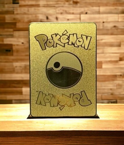 Pikachu EX Promo Gold Metal Pokémon Card Collectible/Gift/Display