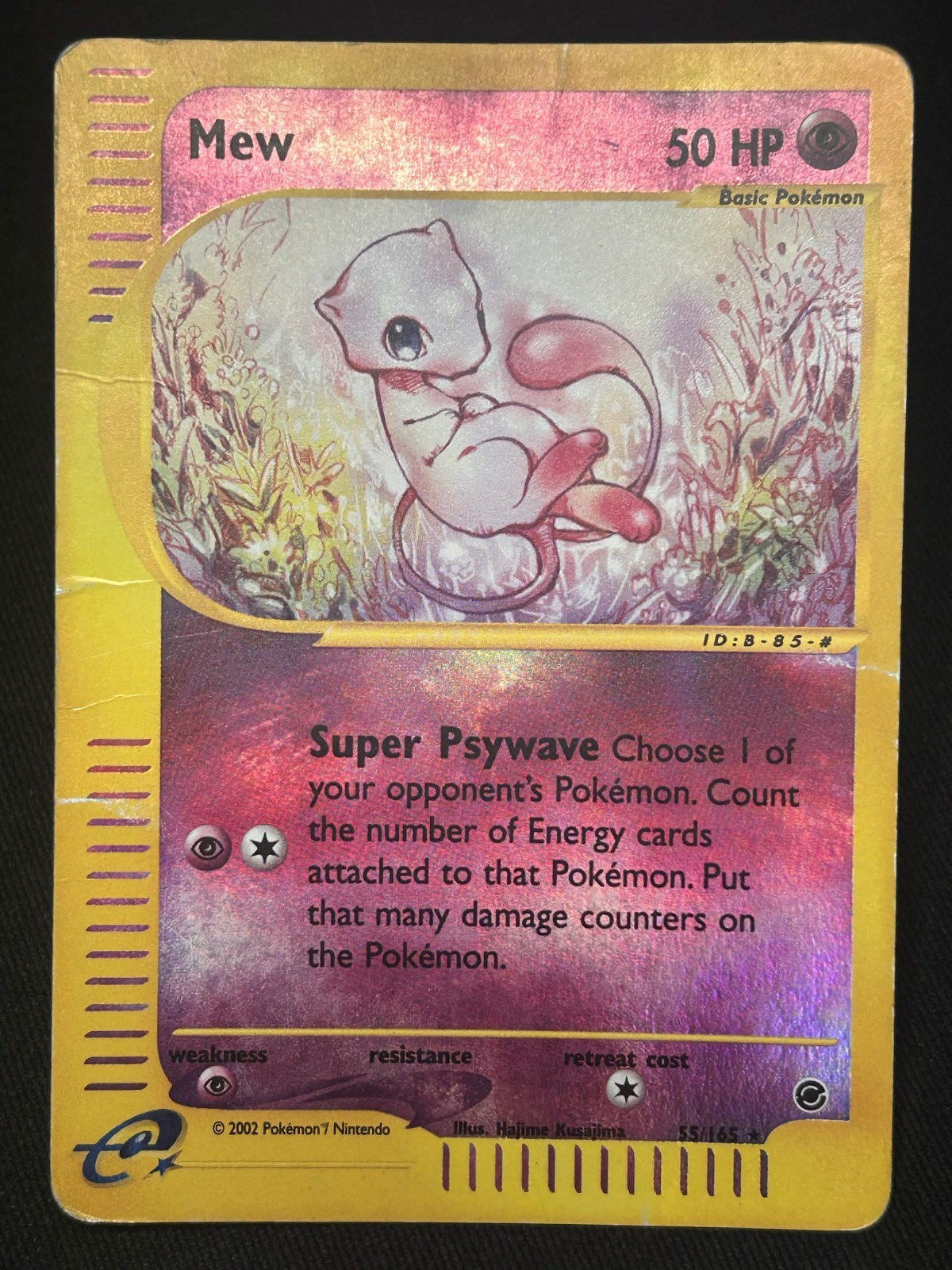 MEW #55/165 Holo Reverse Expedition E-Series 2002 Pokemon Card
