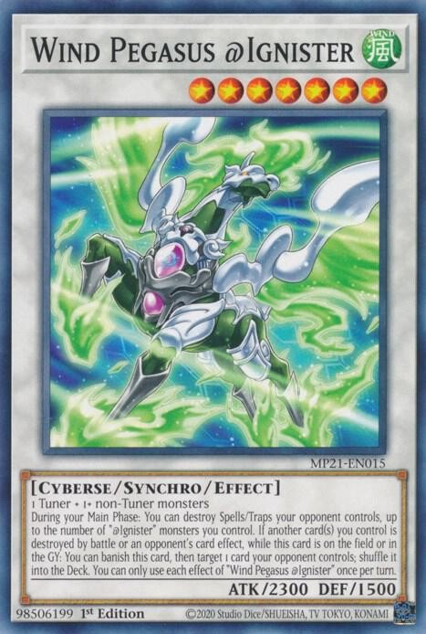 Yugioh Wind Pegasus @Ignister 1st Edition Common MP21-EN015 NM