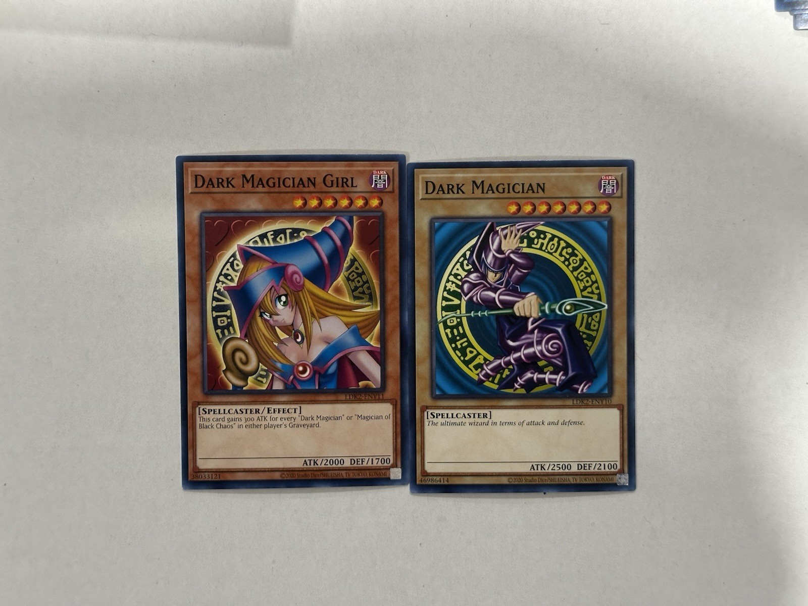 1x Dark Magician + 1x Dark Magician Girl | LDK2 | NM | Commons | YuGiOh!