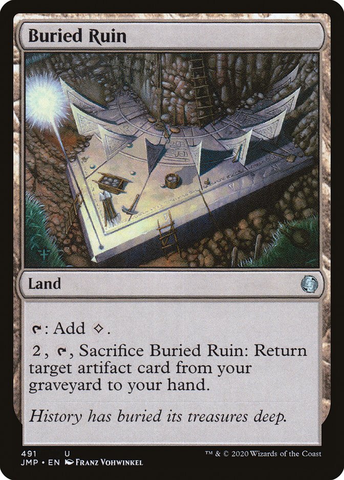 Magic the Gathering (mtg): JMP: Buried Ruin (x 4)