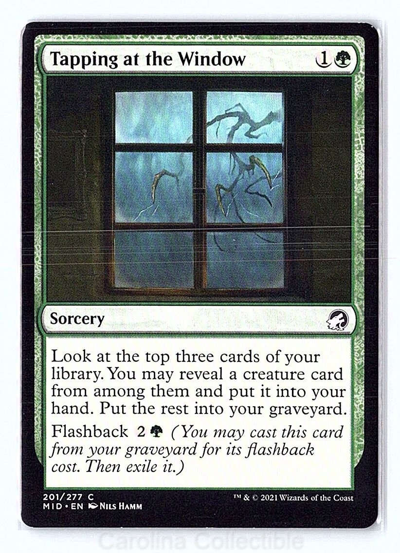 Tapping at the Window NM/M – Innistrad: Midnight Hunt 201 Magic: The Gathering