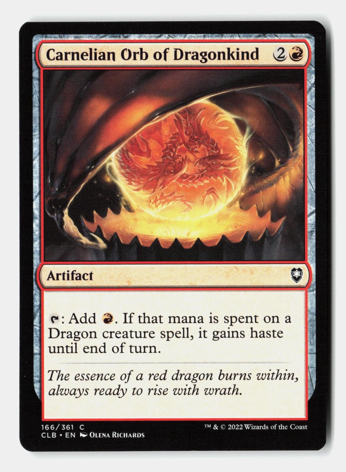 Carnelian Orb of Dragonkind 166 Commander Legends: Battle for Baldur’s MTG NM