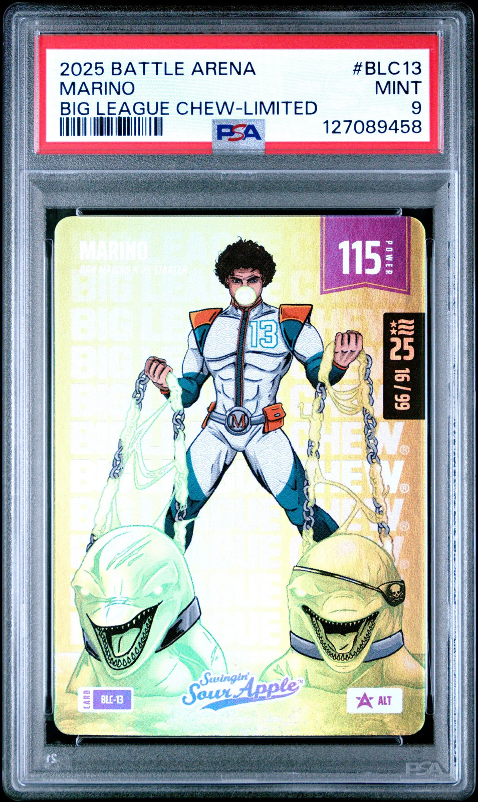 2025 BOBA Big League Chew Marino #BLC13 Big League Chew-Limited PSA 9
