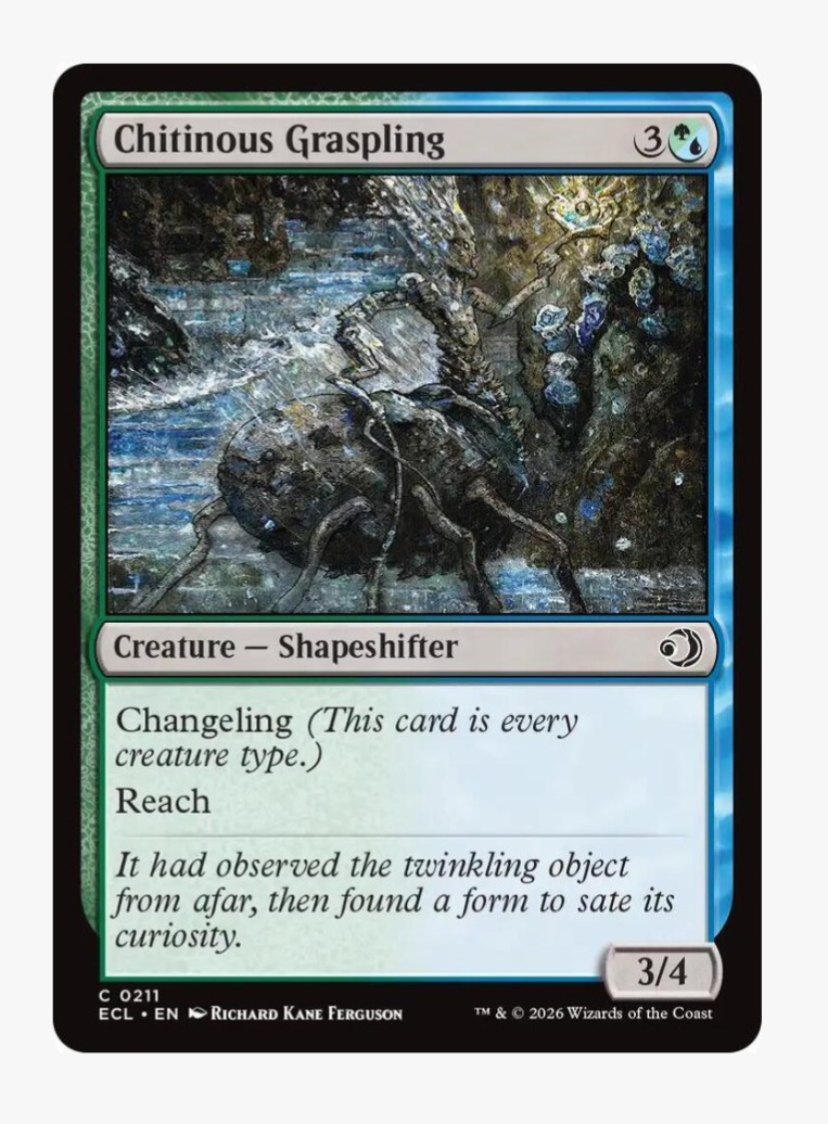 Chitinous Graspling (Foil) MTG ECL Lorwyn Eclipsed Shapeshifter Changeling | NM