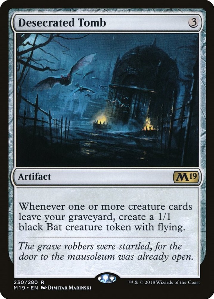 Desecrated Tomb – 230 – Core Set 2019 – MTG