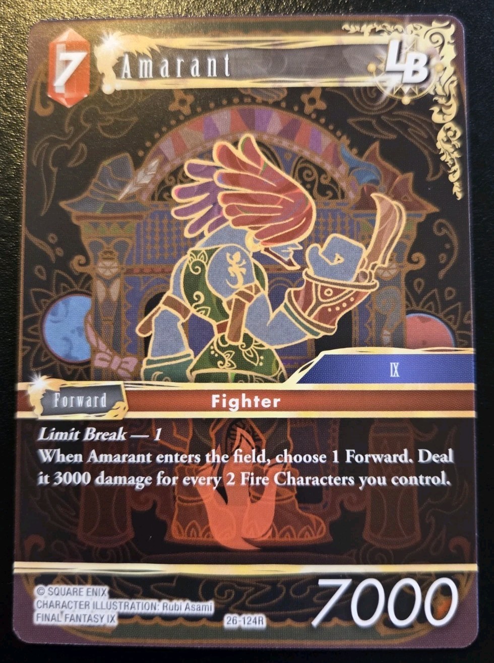 Amarant LB 26-124 Rare Gunslinger In The Abyss Final Fantasy TCG