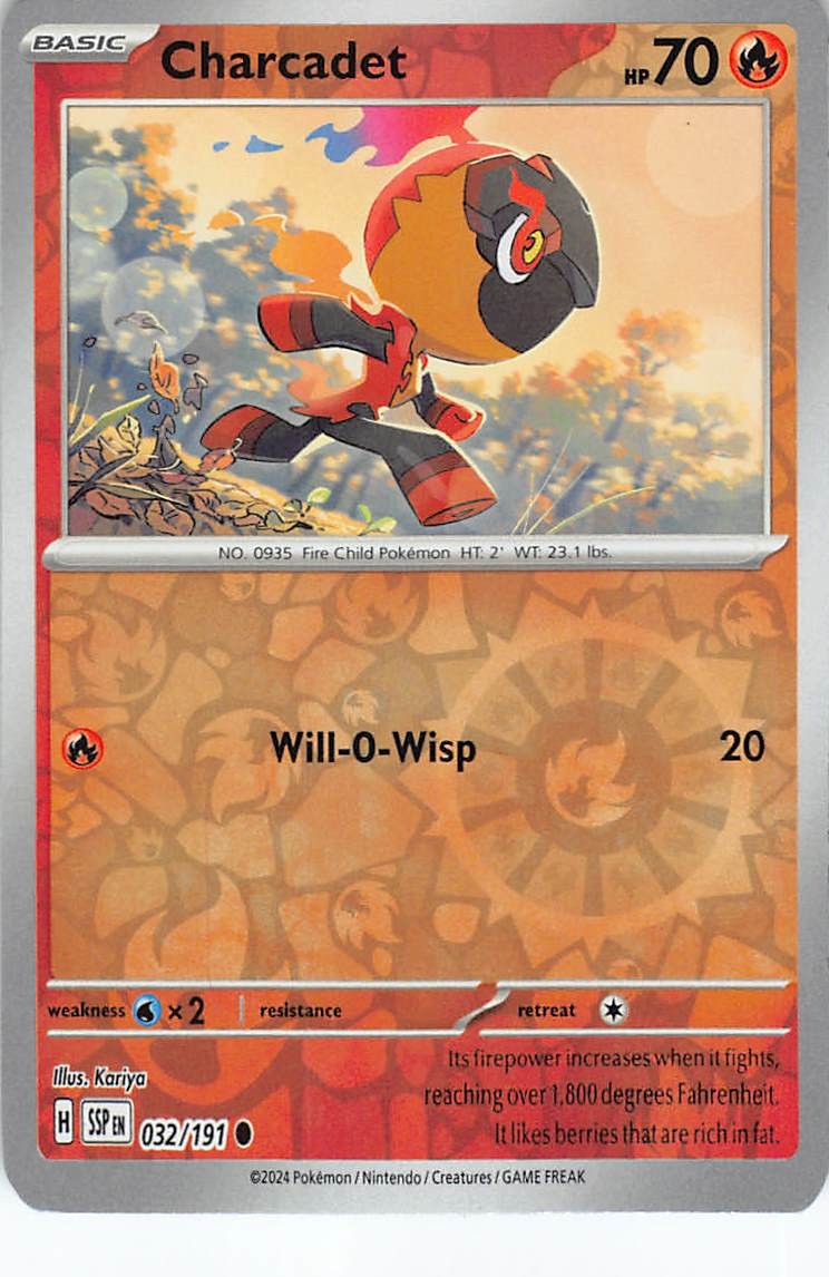 Charcadet 032/191 Surging Sparks Reverse Holofoil