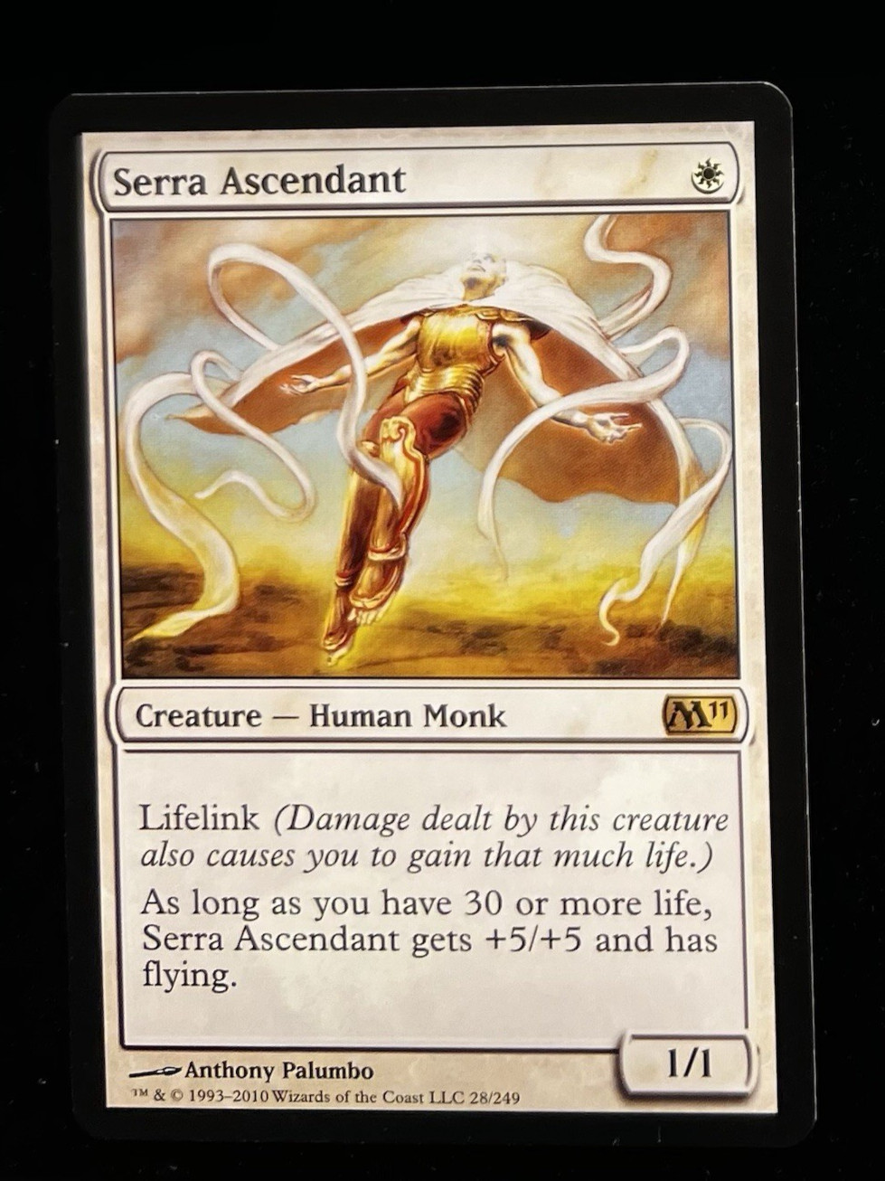 MTG Magic Rare Serra Ascendant Core Set 2011 (M11) English KEY card Life Gain LP