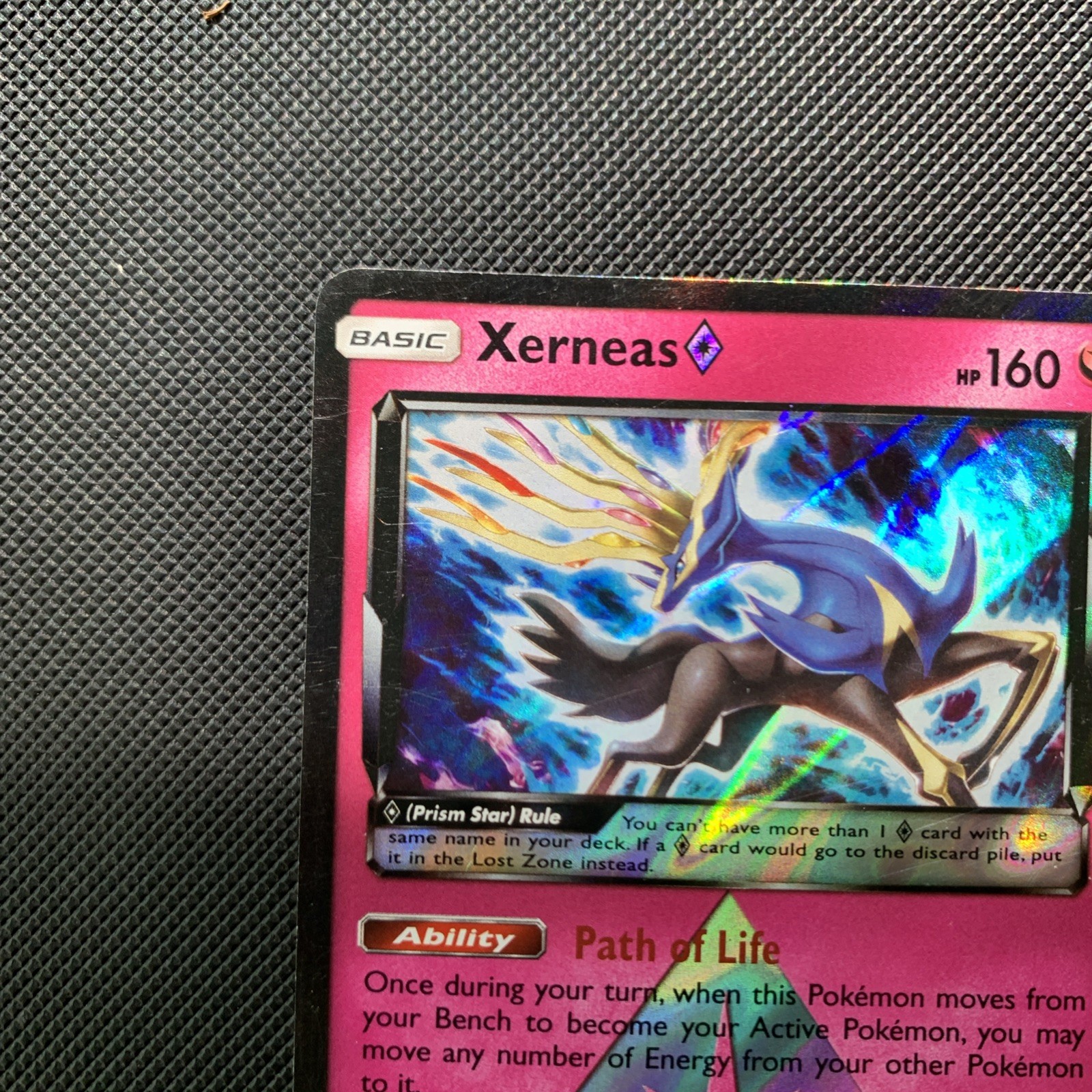 Pokémon Xerneas Prism Star TCG Card 144/214 Sm-Lost Thunder Holo