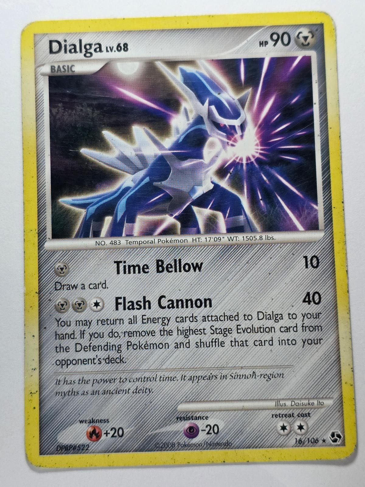 DIALGA 16/106 RARE GREAT ENCOUNTERS LP POKEMON
