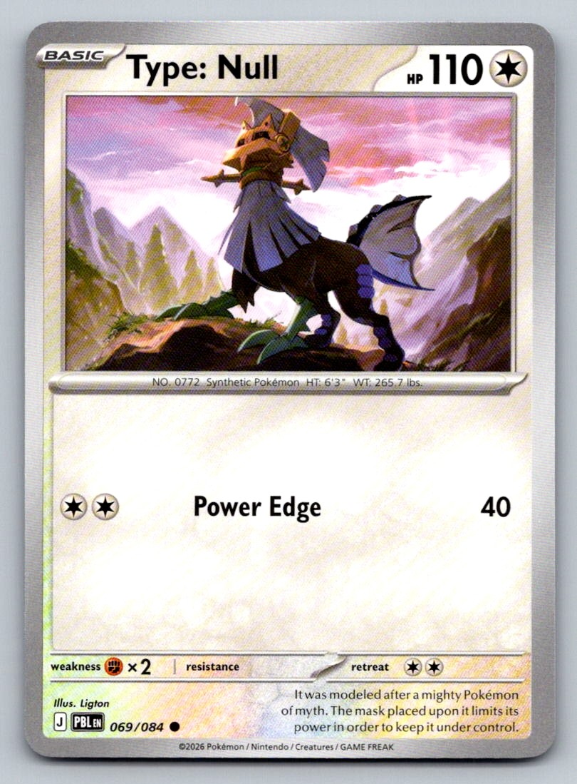 Pokemon Type: Null Common ME05: Pitch Black 069/084 NM