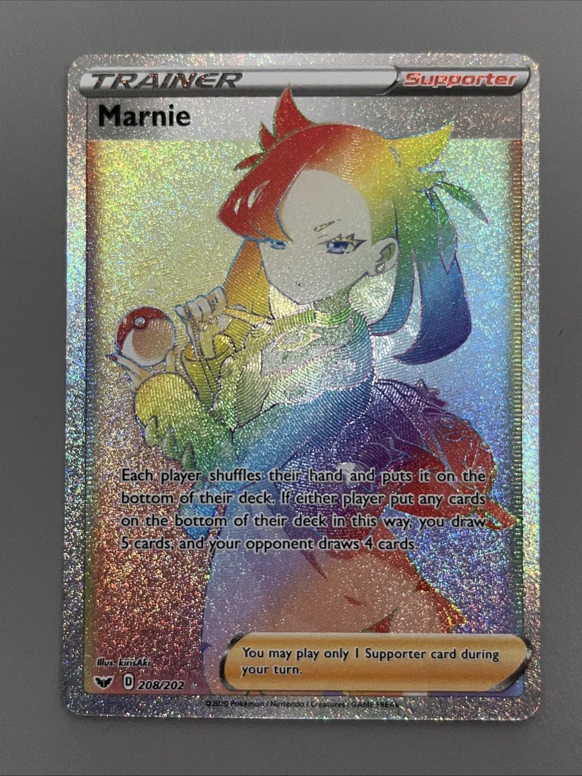 Marnie (Secret) 208/202 Swsh01: Sword & Shield Holo
