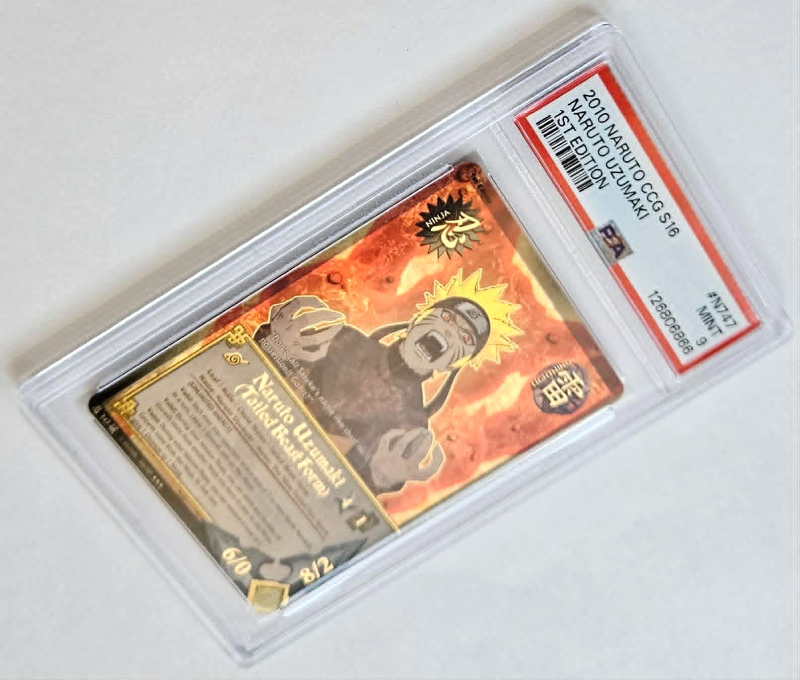 Naruto Tailed Beast Form PSA 9 N747 1st Edition Broken Promise CCG Bandai 2010