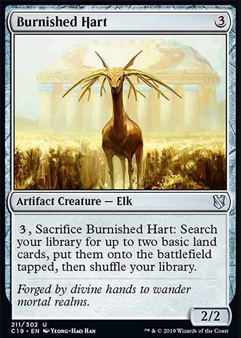 Magic the Gathering MTG Burnished Hart (211) Commander 2019 LP