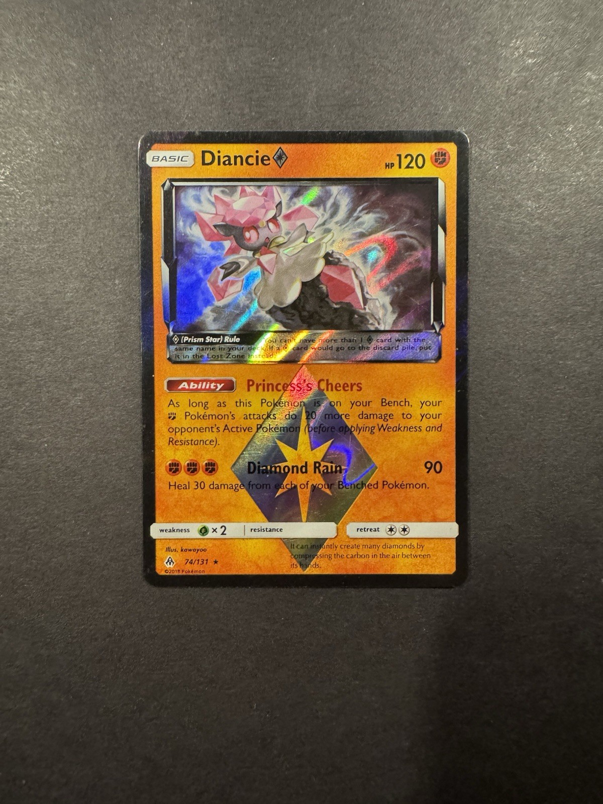 POKEMON DIANCIE ◇ FORBIDDEN LIGHT 74/131 PRISM STAR RARE NM