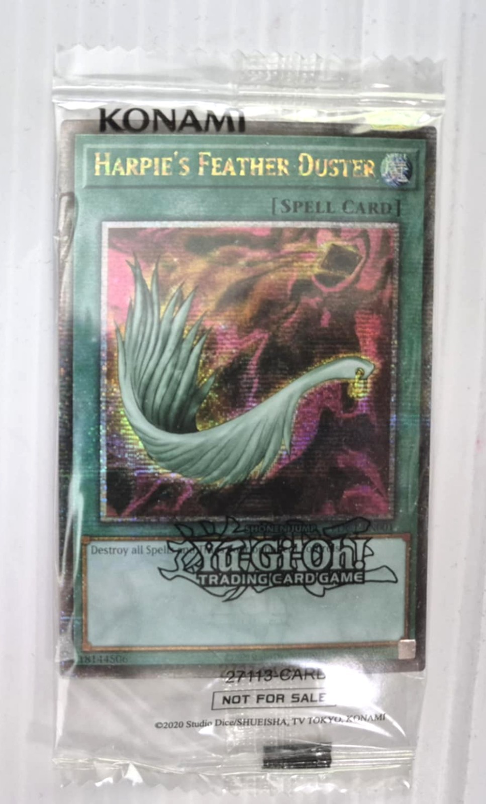 Yugioh YU-GI-OH! Harpies Feather Duster Promo Card Early Days Collection NEW A