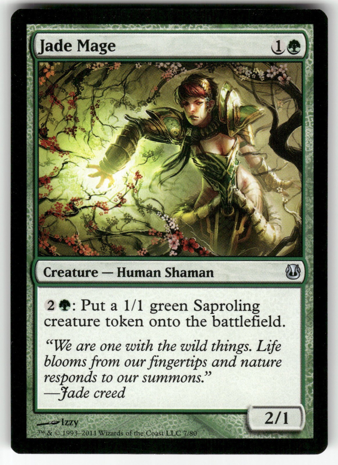 Jade Mage 7 Duel Decks: Ajani vs. Nicol Bolas Magic: The Gathering NM