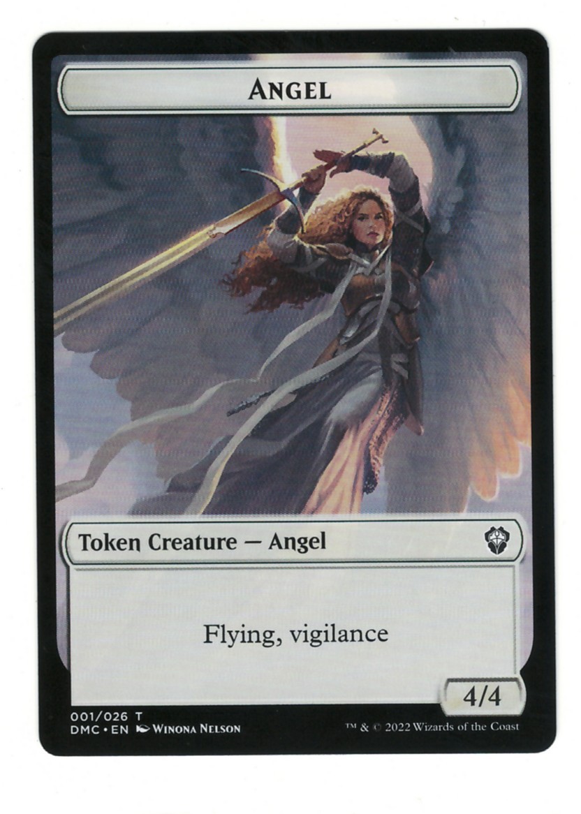 MTG Angel Token 1 Commander Dominaria United Magic The Gathering