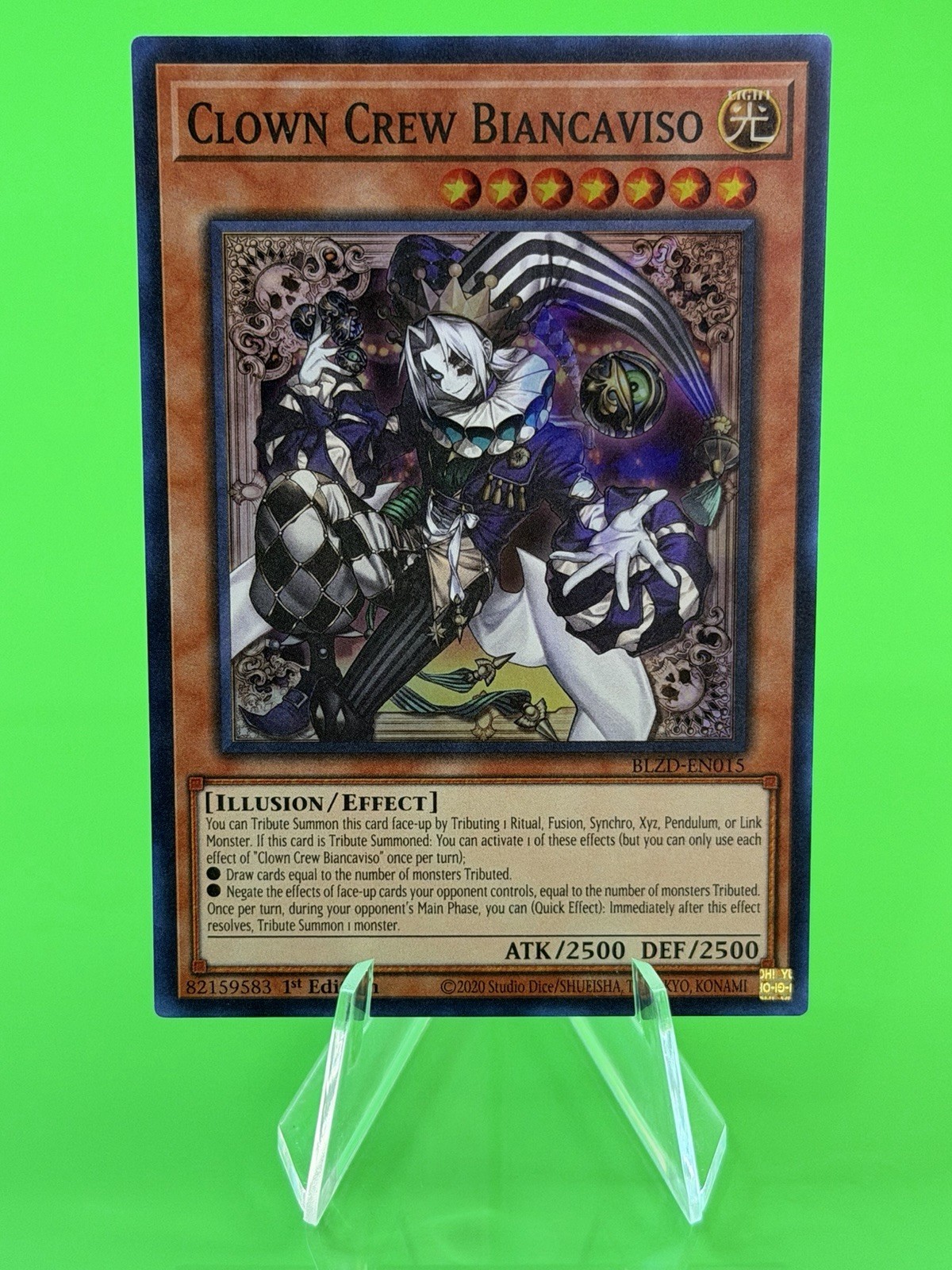 Yu-Gi-Oh Blazing Dominion Clown Crew Biancaviso Super Rare BLZD-EN015 NM!!!