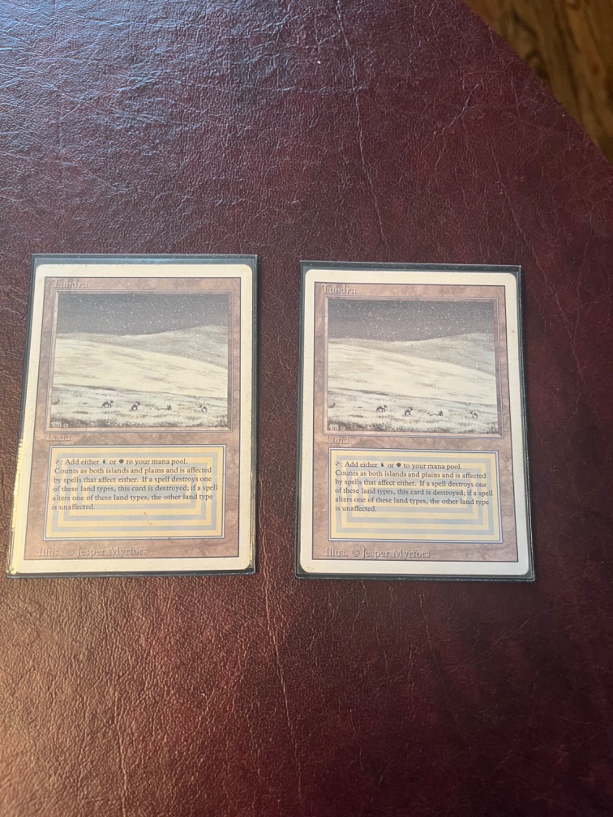 2X MTG Tundra 3rd and 4th Edition Moderately to Heavily Played Please See Photos