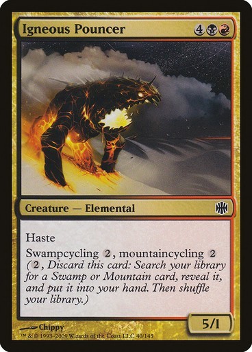 Igneous Pouncer NM/M Alara Reborn Multicolor Creature Elemental Mtg Magic