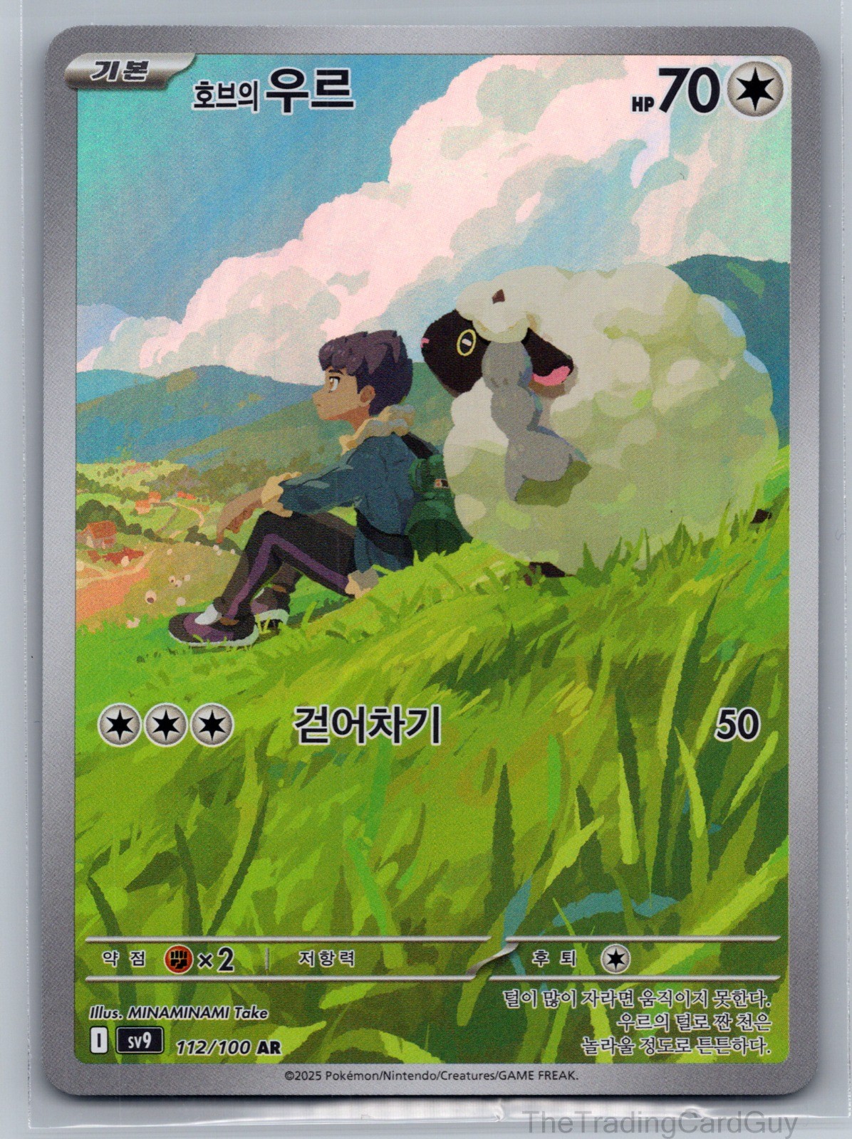 Hop’s Wooloo – Art Rare SV9: Battle Partners Holo 112/100 NM Korean