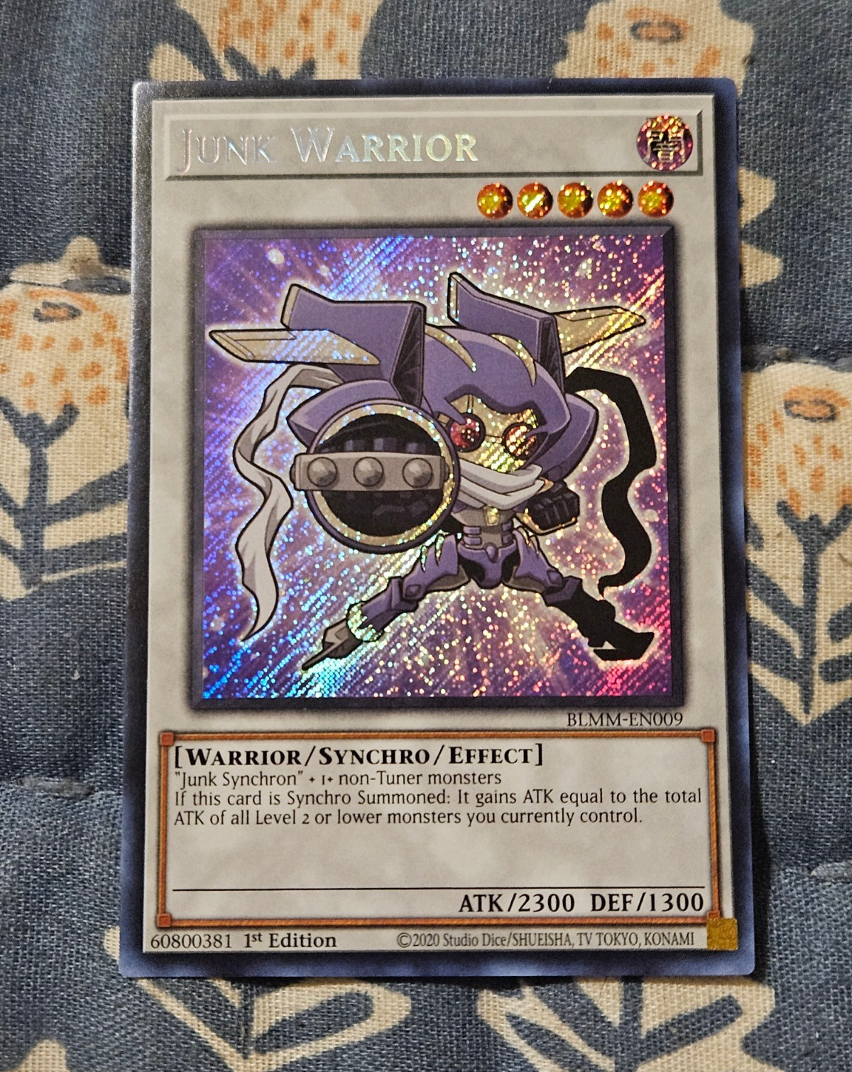 Junk Warrior Chibi Artwork BLMM – Secret Rare -Yugioh