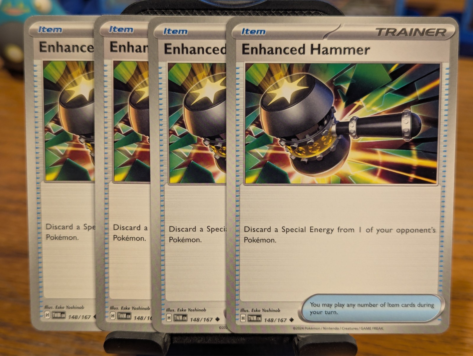 Pokemon TCG Twilight Masquerade Enhanced Hammer 148/167 x4 Playset