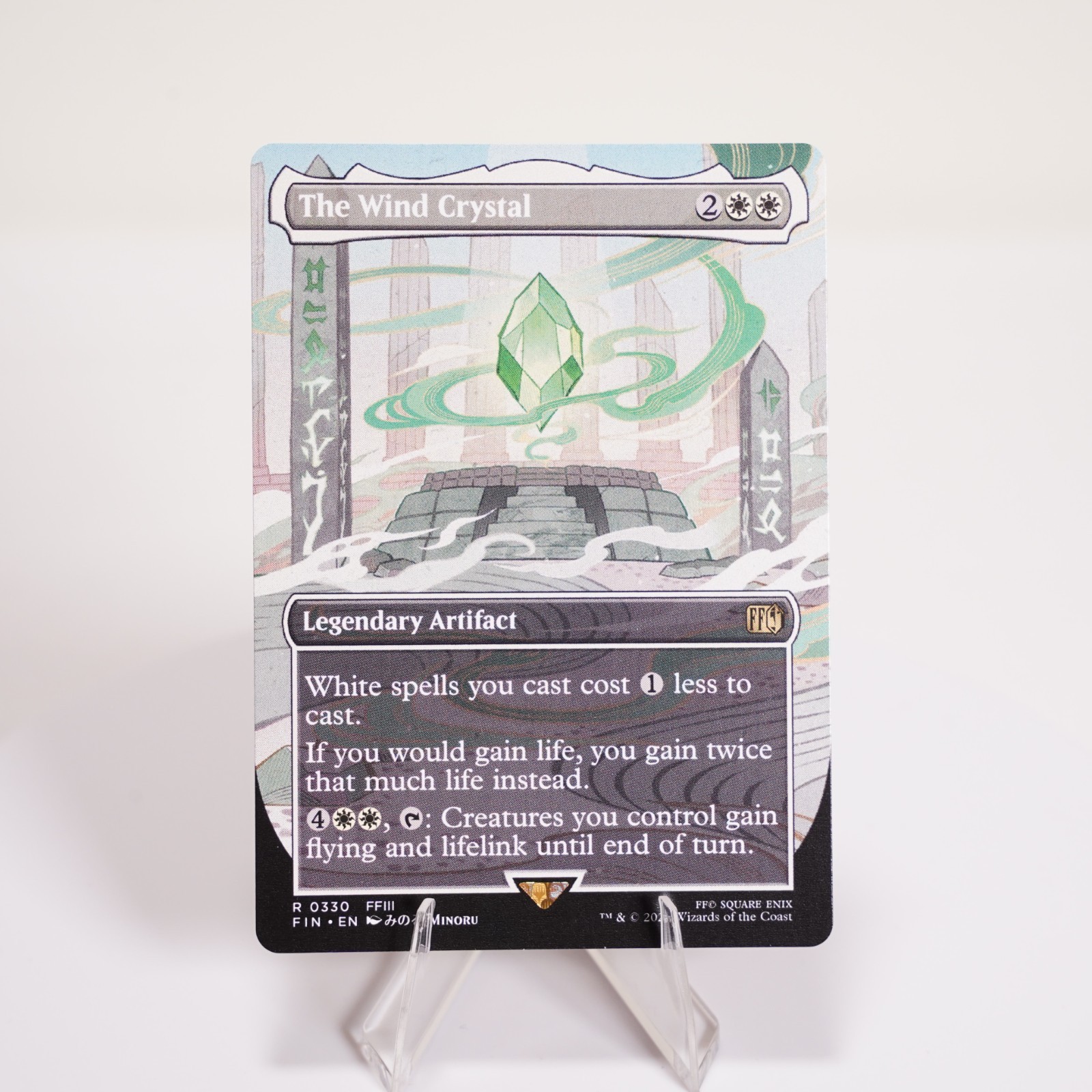 The Wind Crystal Borderless 330 Regular MTG Final Fantasy FIN NM