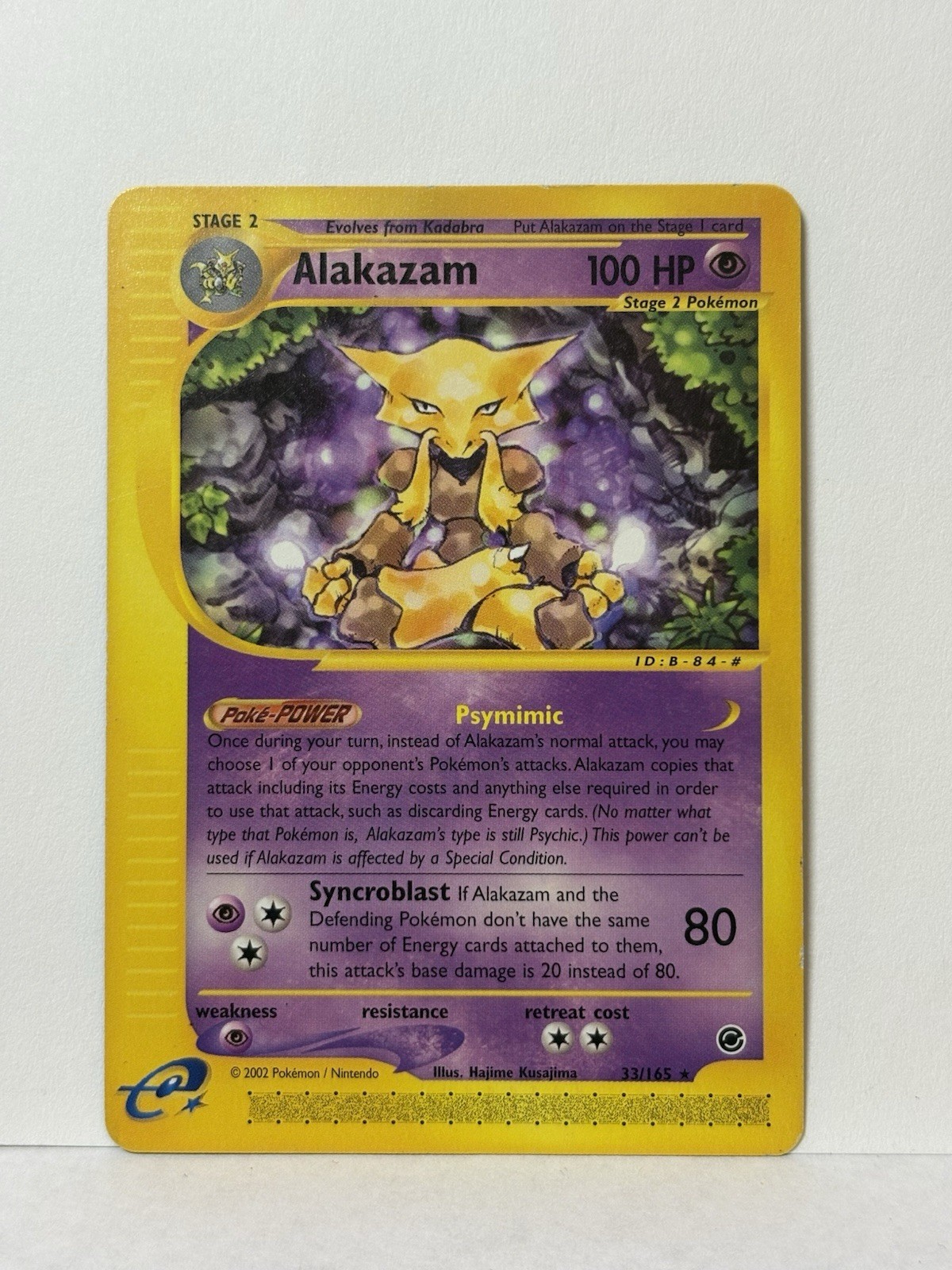 Alakazam 33/165 Non-Holo Rare Expedition E-Reader Pokemon Card TCG