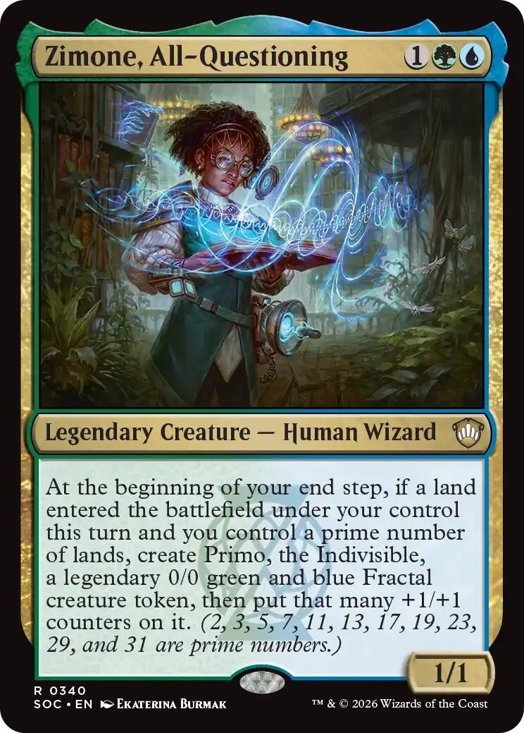 Zimone, All-Questioning – 340 – NM – Commander: Secrets of Strixhaven – MTG