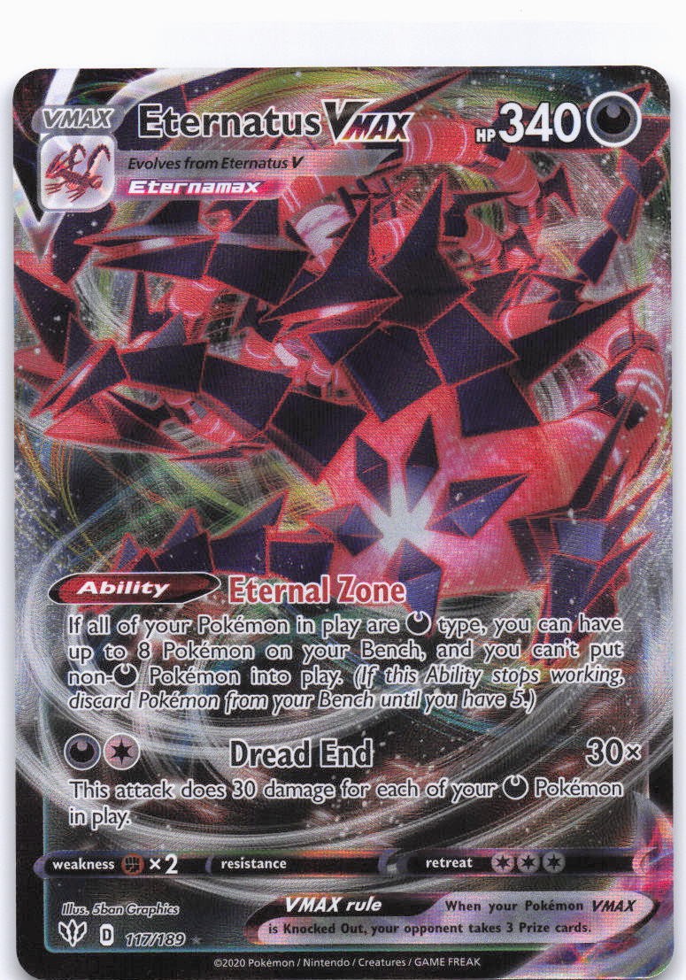 SWSH03: Darkness Ablaze #117/189 Eternatus VMAX