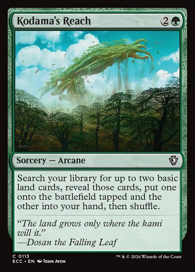 MTG Commander ECL C Kodama’s Reach #0113
