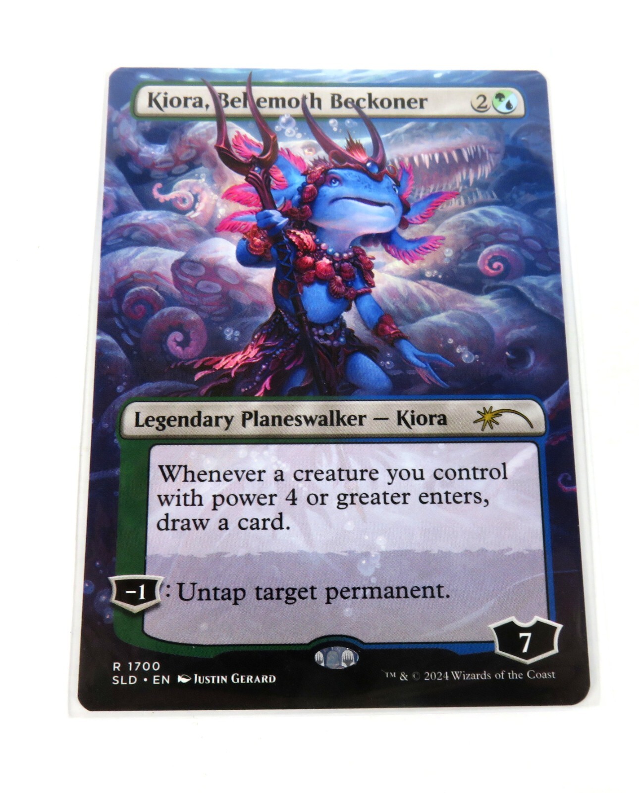 Kiora, Behemoth Beckoner #1700 Secret Lair Borderless Regular Rare