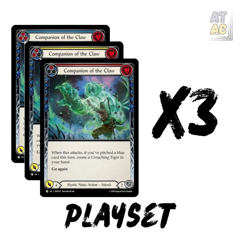 Flesh and Blood TCG Part the Mistveil Mystic Ninja Rare and Common Playsets