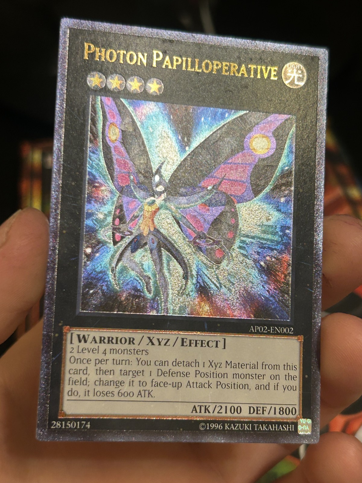 Yugioh Photon Papilloperative AP02 – EN002 Ultimate Rare Near Mint #3