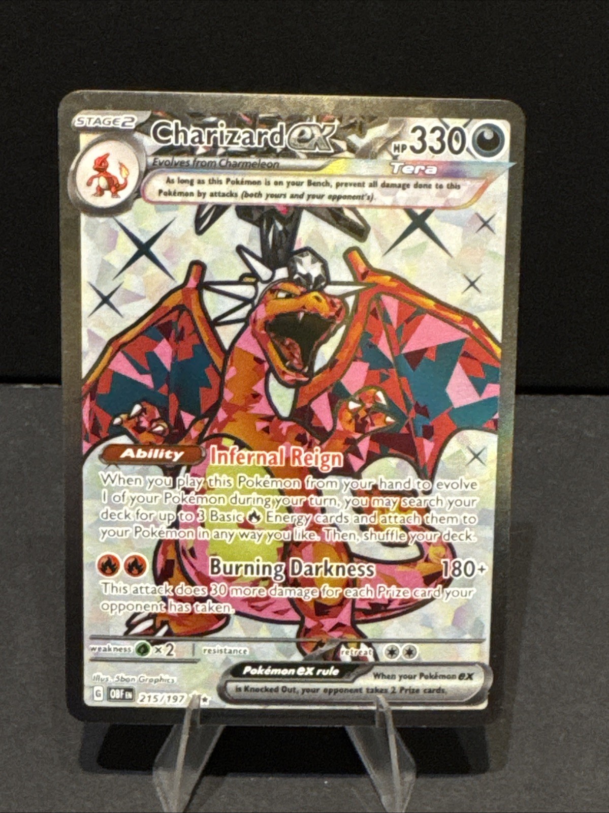 Charizard ex 215/197 SV03: Obsidian Flames Holo