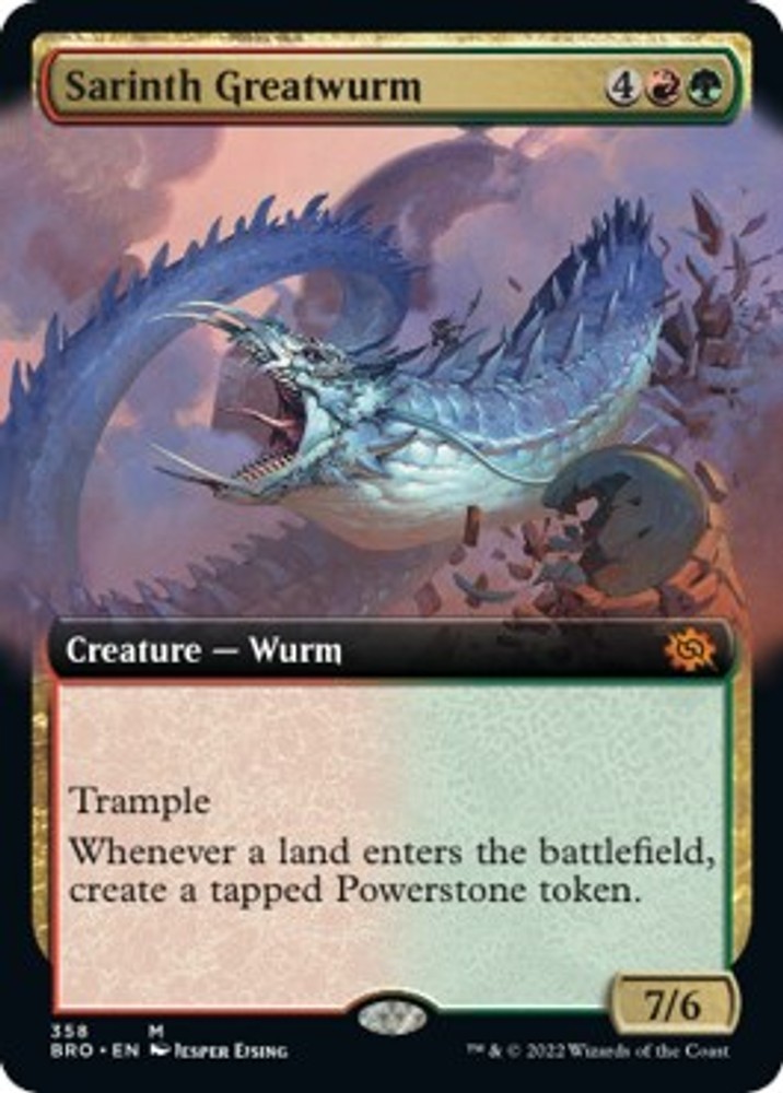 Sarinth Greatwurm (Extended Art) – BRO – 358 NM/LP